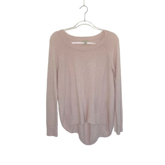 hinge Sweater Womens Small Pink Merino Wool Alpaca Blend Pullover Long Sleeved - Picture 6 of 12